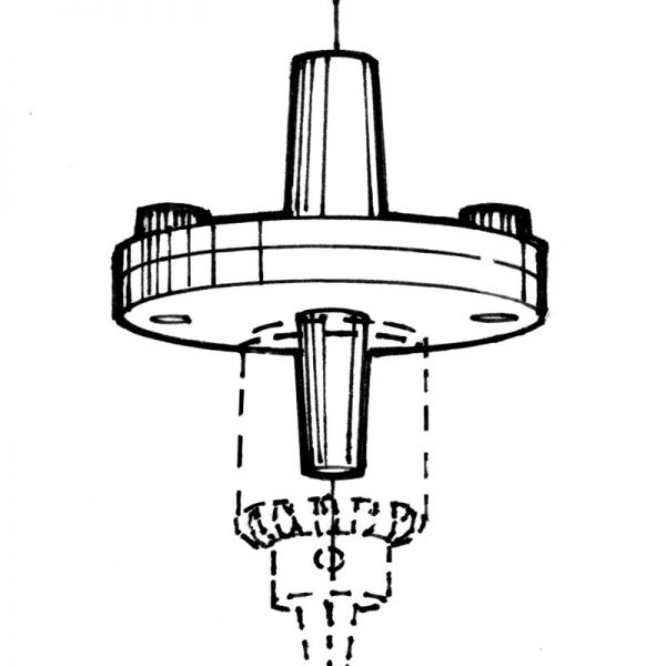 P/N 1204 Adjustable chuck holder 0JT tabpe for 5/32" Drill Chuck